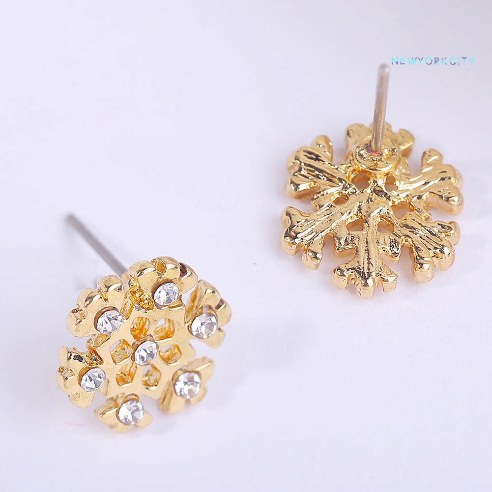 Khuyên Tai Hình Hoa Tuyết Giáng Sinh Thời Trang