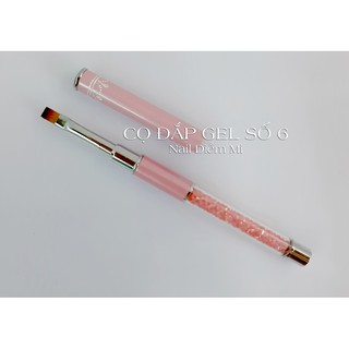 Cọ đắp gel cán đá hồng số 6