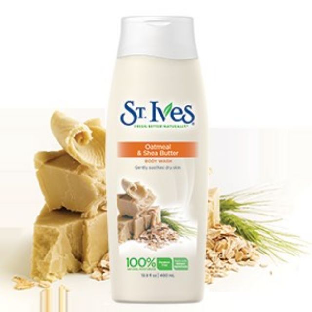 Sữa tắm St.ives lúa mạch và bơ shea 400ml