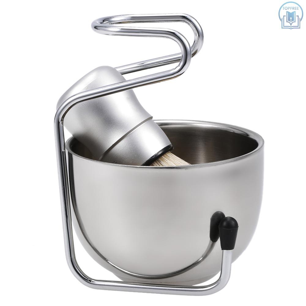 [Hàng mới về] T&F Set đồ 3 trong 1 cọ chải râu + chén đựng xà phòng + giá đỡ  chuyên dụng cho việc cạo râu | BigBuy360 - bigbuy360.vn