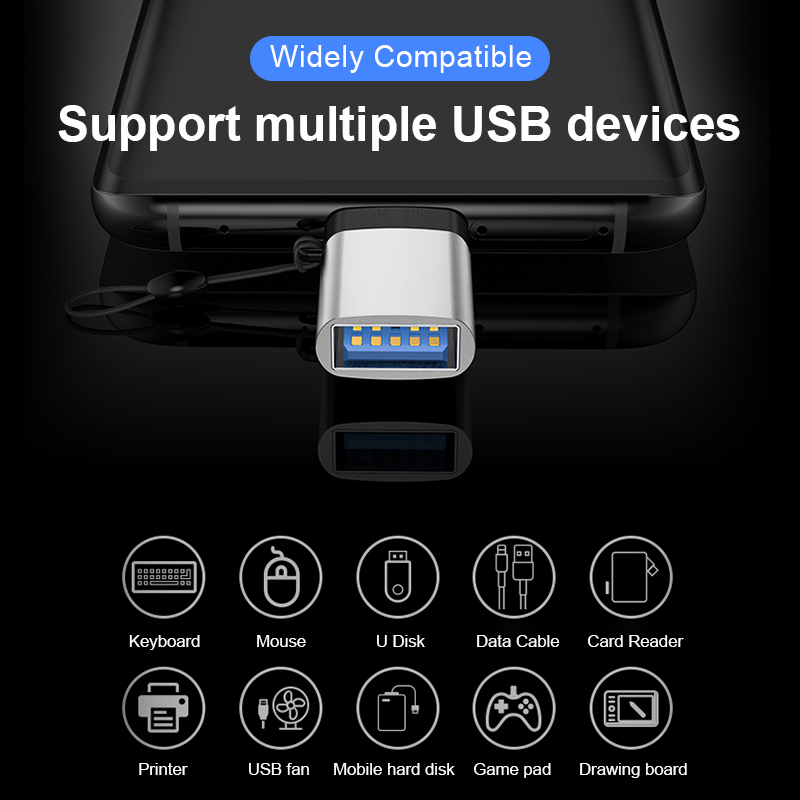 Đầu chuyển đổi KUULAA Mini-USB TG Type-C cho Macbook Pro Xiaomi chất lượng cao