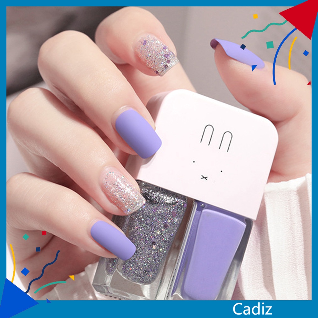 [Hàng mới về] Sơn móng tay 2 trong 1 6ml x 2 khô nhanh chống nước chất lượng cao