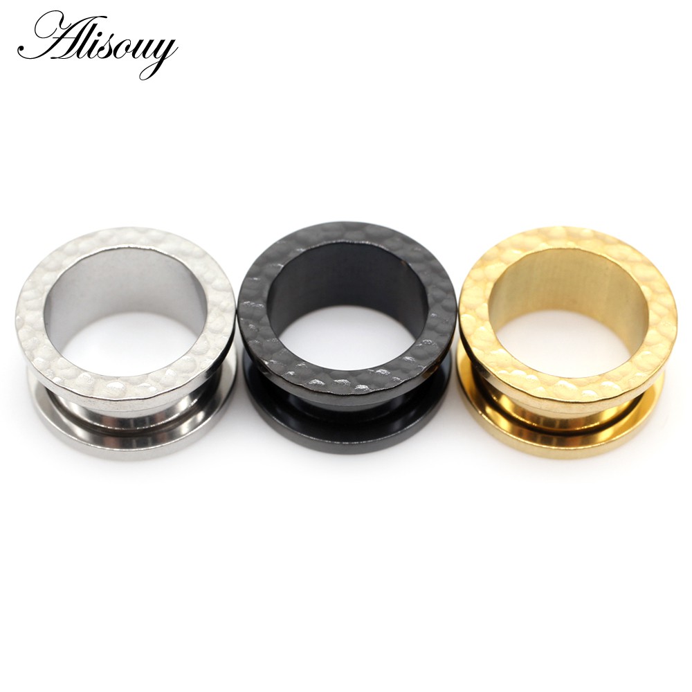 Alisouy Set 2 Khuyên Nong Tai Hình Nhịp Tim Bằng Thép Không Gỉ