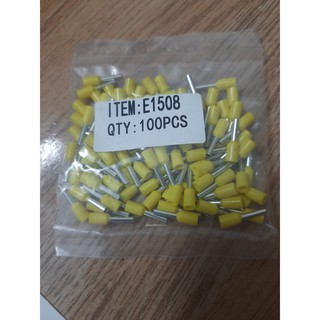 Đầu cos pin rỗng E đỏ vàng xanh đen - Bịch 100 cái