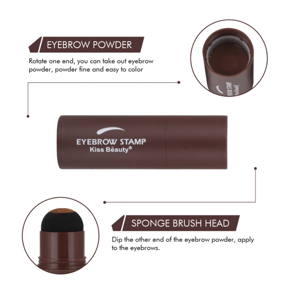 [Hàng mới về] Set khuôn kẻ lông mày + bột in định hình lông mày chống thấm nước lâu trôi có thể tái sử dụng tiện lợi