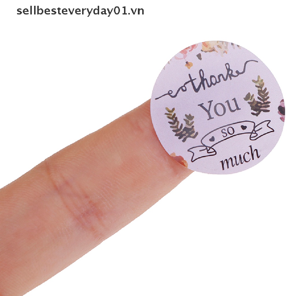 Cuộn 500 Nhãn Dán Tròn Thank You Trang Trí Tiệc
