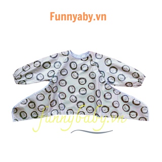 Yếm ăn dặm tiểu quý tộc cho bé, áo ăn dặm blw chống thấm vải mềm thoáng khí