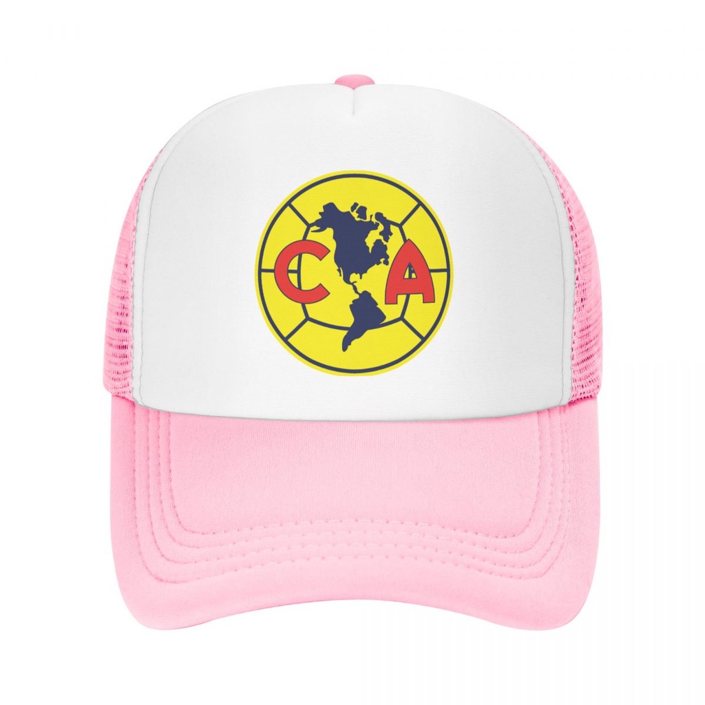 Club America De Mexico logo Người Lớn Lưới Lưới Mũ Trucker Nam Nữ Vành Phẳng Mũ Bóng Chày Lưới Độ Cứ