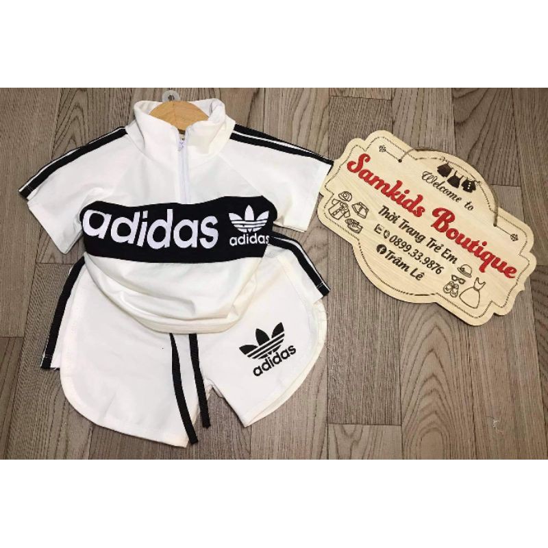 Bộ Cotton tàu adidas cho bé