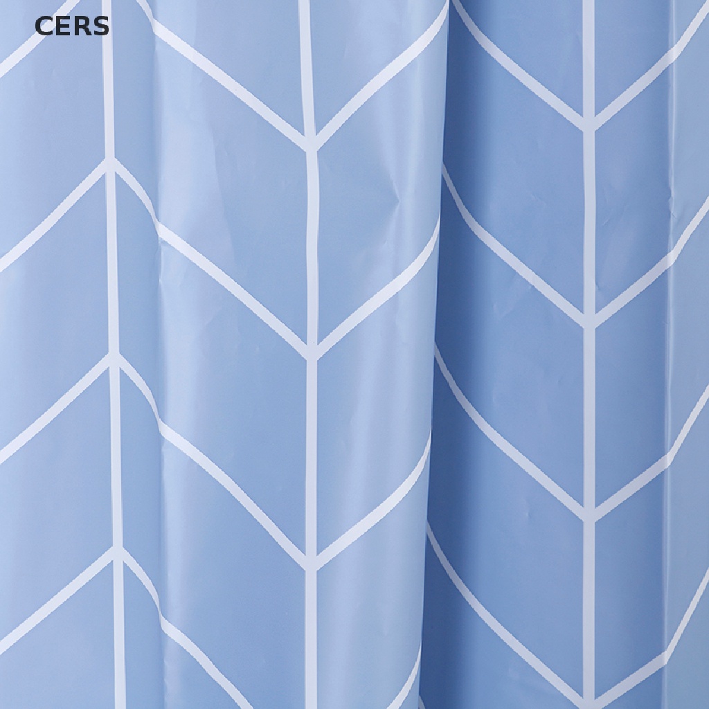 Rèm Che Bồn Tắm PEVA Siêu Dài Họa Tiết Hình Học