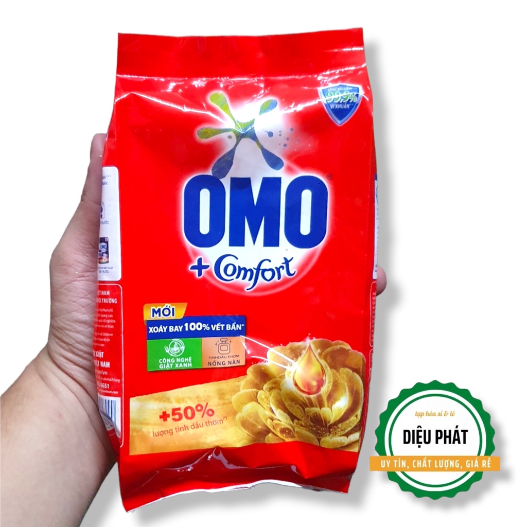 ⚡️ Bột Giặt OMO Công Nghệ Giặt Xanh Giúp Xoáy Bay Vết Bẩn Loại Bỏ Mùi Hôi 360g