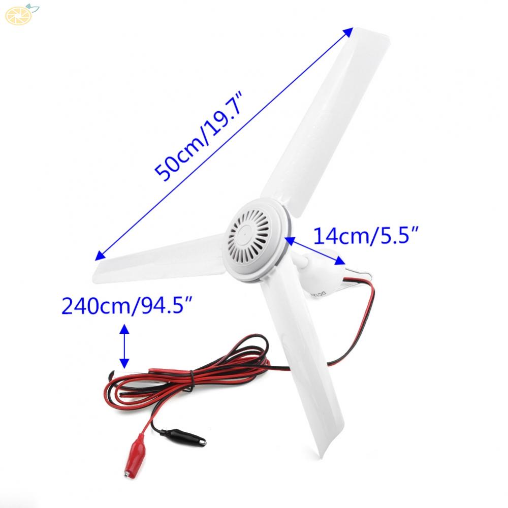 Quạt Trần 3 Cánh 12V Sử Dụng Năng Lượng Mặt Trời