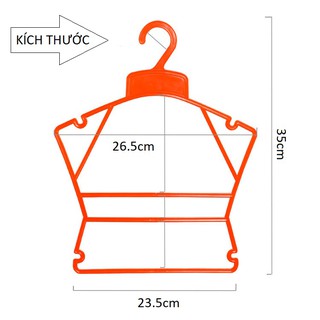 Set 10 Móc Nhựa Treo Quần Áo Trẻ Em, móc bộ bằng nhựa dẻo size nhỏ treo bộ quần áo trẻ em 0 - 5 tuổi