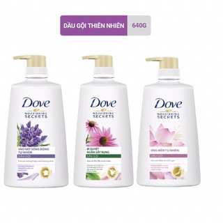 Dầu gội Dove dưỡng óng/ dưỡng chắc khoẻ/ dưỡng dày tự nhiên 650g