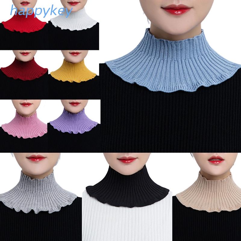 Cổ áo len giả chất dệt kim giữ ấm thời trang dành cho nữ | BigBuy360 - bigbuy360.vn