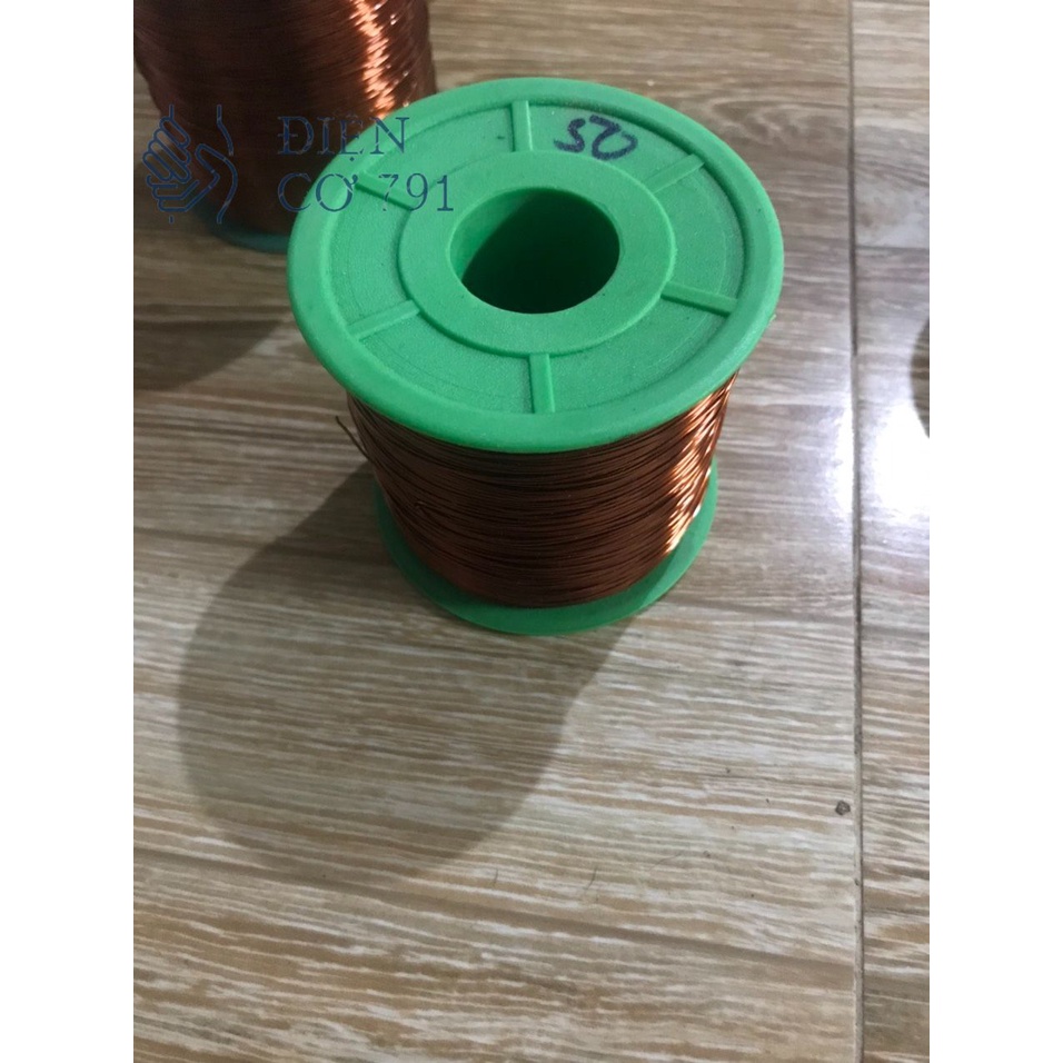 100g Dây Đồng 0.50  Dùng Trong Quấn quạt Máy Bơm Motor Biến áp và nhiều ứng dụng cách điện tốt chiu nhiệt độ cao