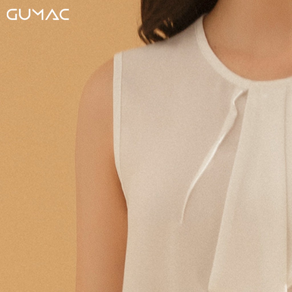 [Mã WABRGU100 giảm 15% đơn 249K tối đa 100k] Áo nữ cổ kiểu không tay AA767 GUMAC | BigBuy360 - bigbuy360.vn