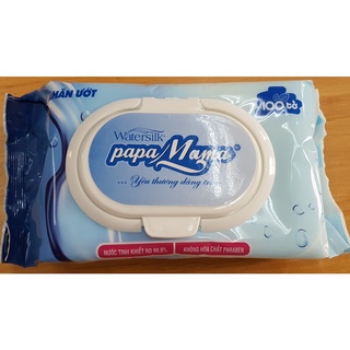 Khăn ướt Watersilk Papa Mama 100 tờ/gói