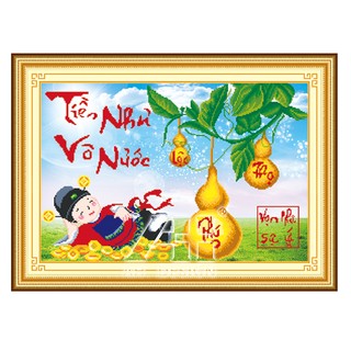 tranh thêu 3d thần tài 53423
