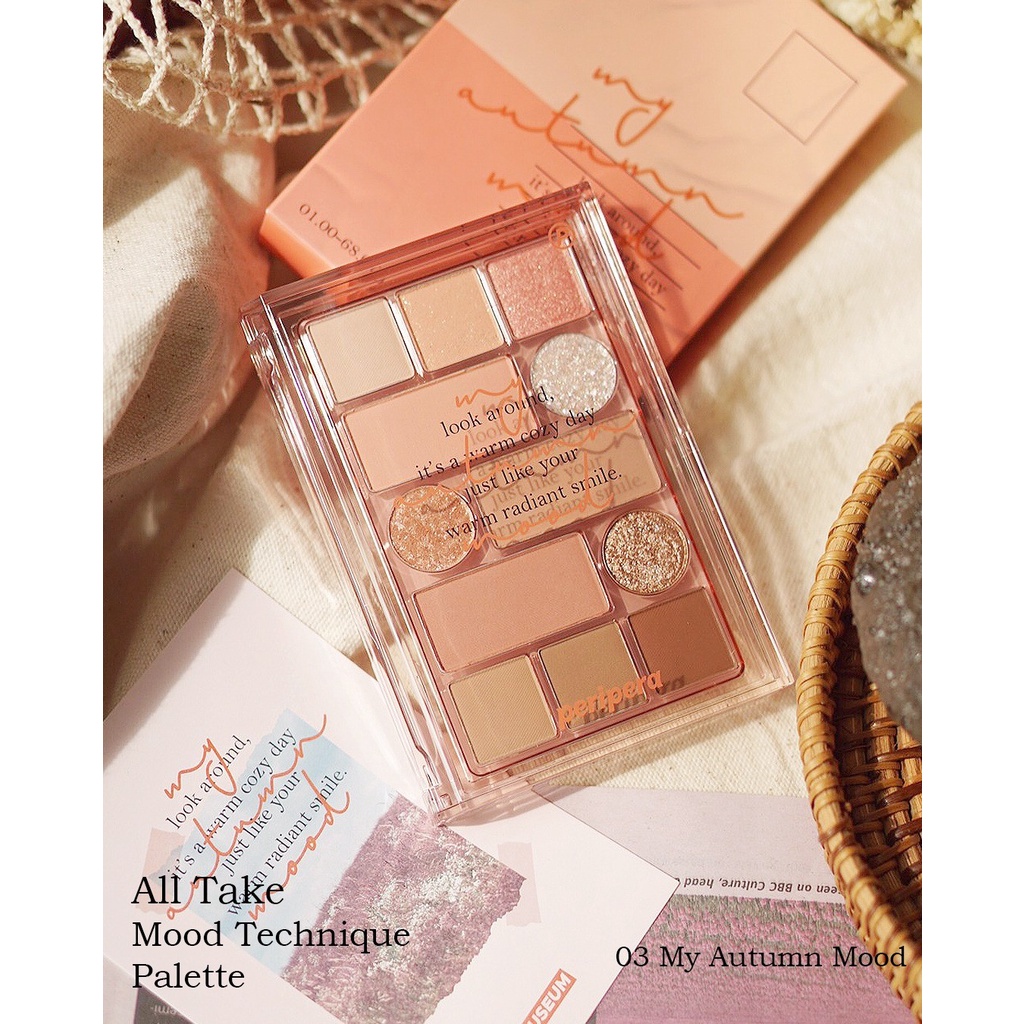 Bảng Phấn Mắt 12 ô Peripera All Take Mood Technique Palette