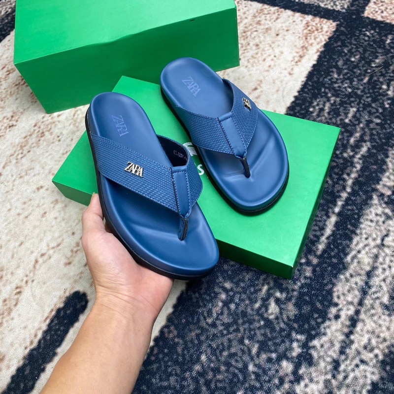 Dép kẹp Da Cao cấp Dép xỏ ngón in hoạ tiết dập vân đế cao su