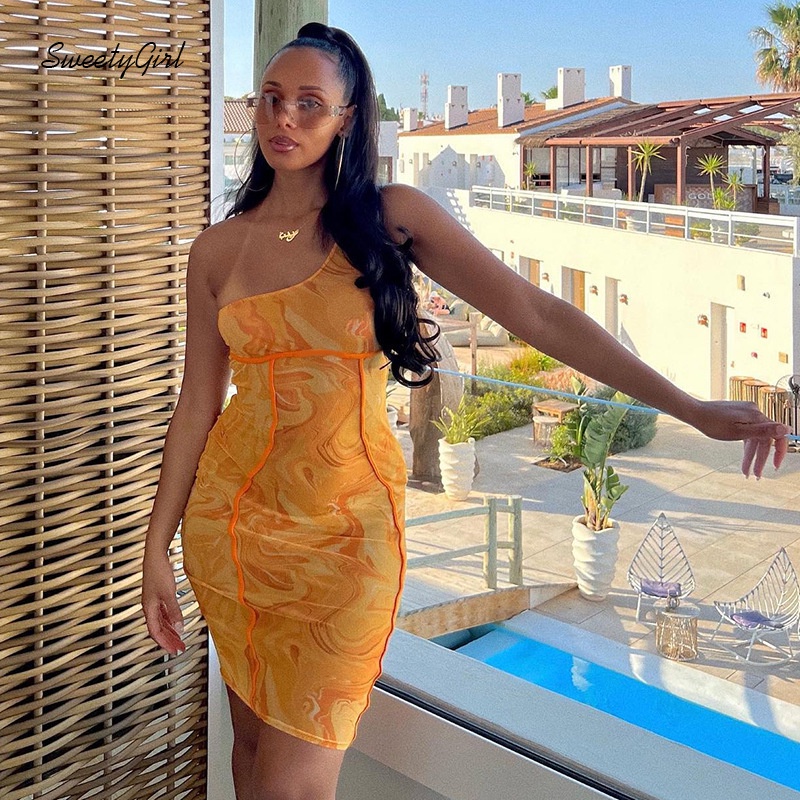 Đầm Midi Sát Nách Ôm Eo In Họa Tiết Nhiều Màu Sắc Thời Trang 2022 Cho Nữ