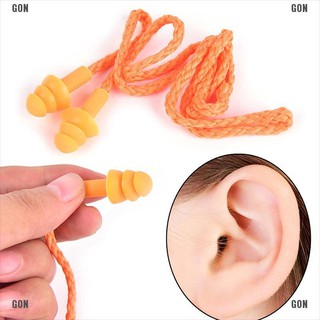 1pc Nút tai có dây silicon mềm Nút tai bảo vệ thính lực có thể tái sử dụng