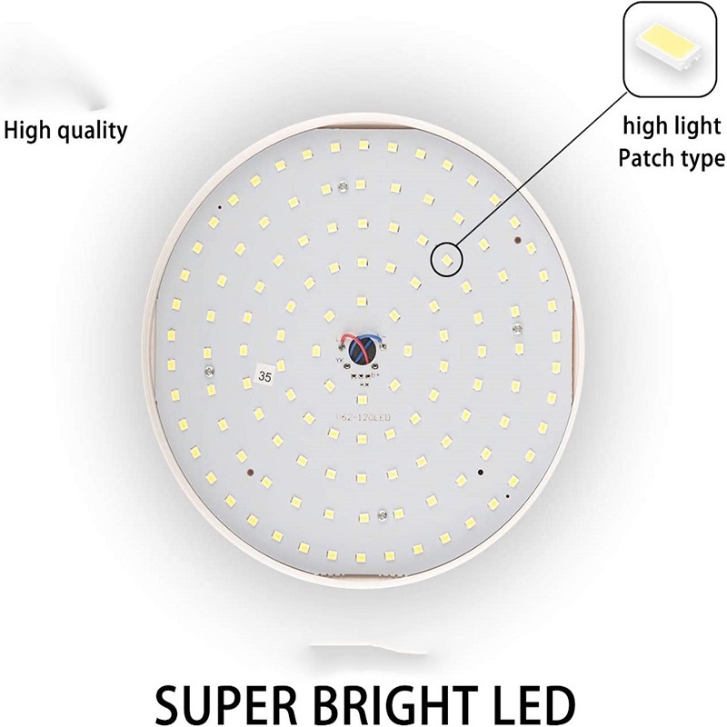 1 Đèn LED Tròn 30 Bóng Độ Sáng Cao Có Móc Treo Di Động Cho Hoạt Động Ngoài Trời