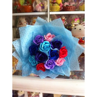 BÓ HOA HỒNG SÁP THƠM VĨNH CỬU (BÓ GỒM 12 HOA HỒNG SÁP THƠM)