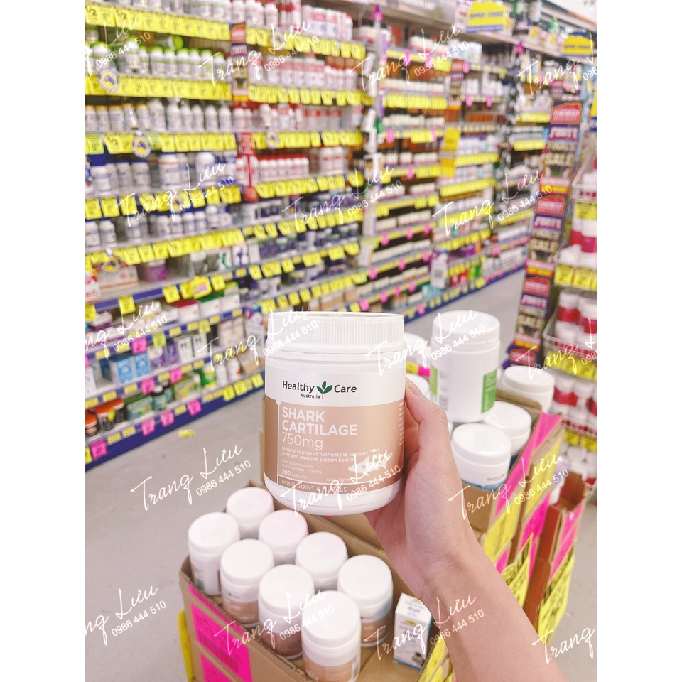 ĐỦ BILL CHEMIST- VIÊN UỐNG BỔ XƯƠNG KHỚP SỤN CÁ MẬP HEALTHY CARE