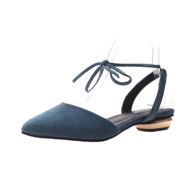 (Sẵn đen 36) Giày búp bê nữ quai cổ | BigBuy360 - bigbuy360.vn