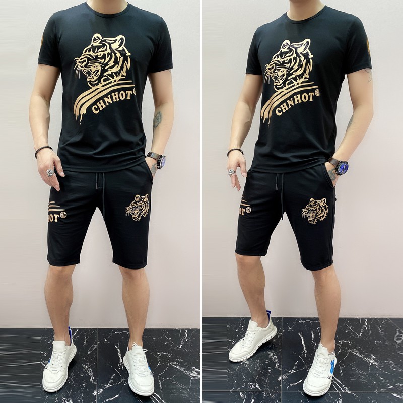 Bộ đồ thể thao nam, Bộ Mặc Nhà Thể Thao Nam Mùa Hè chất liệu thun lạnh cao cấp mềm mịn thoáng mát hình hổ cực chất | BigBuy360 - bigbuy360.vn