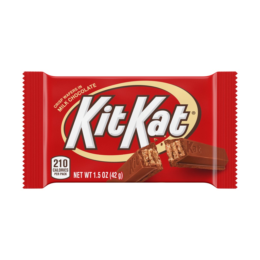 [HÀNG MỸ] COMBO 4 THANH Socola Hershey KIT KAT Crisp Wafer Bar in Milk Chocolate 42G