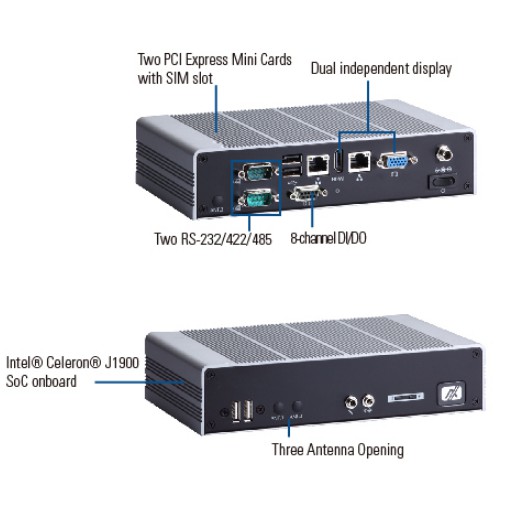 Máy tính công nghiệp không quạt eBOX625-842-FL