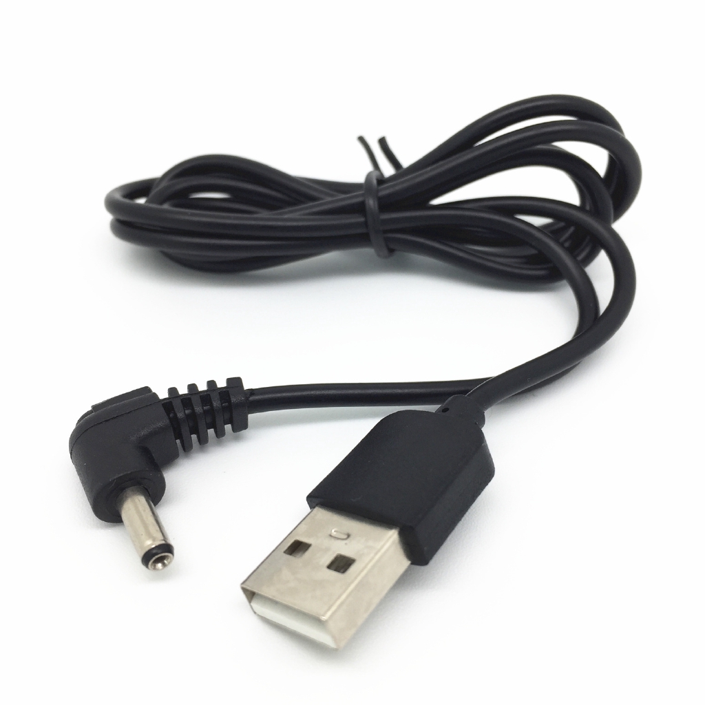 Cáp nguồn chuyển đổi từ USB A Sang DC 3.5mm 1.35 Mm 5V100cm 3feet màu trắng/ đen