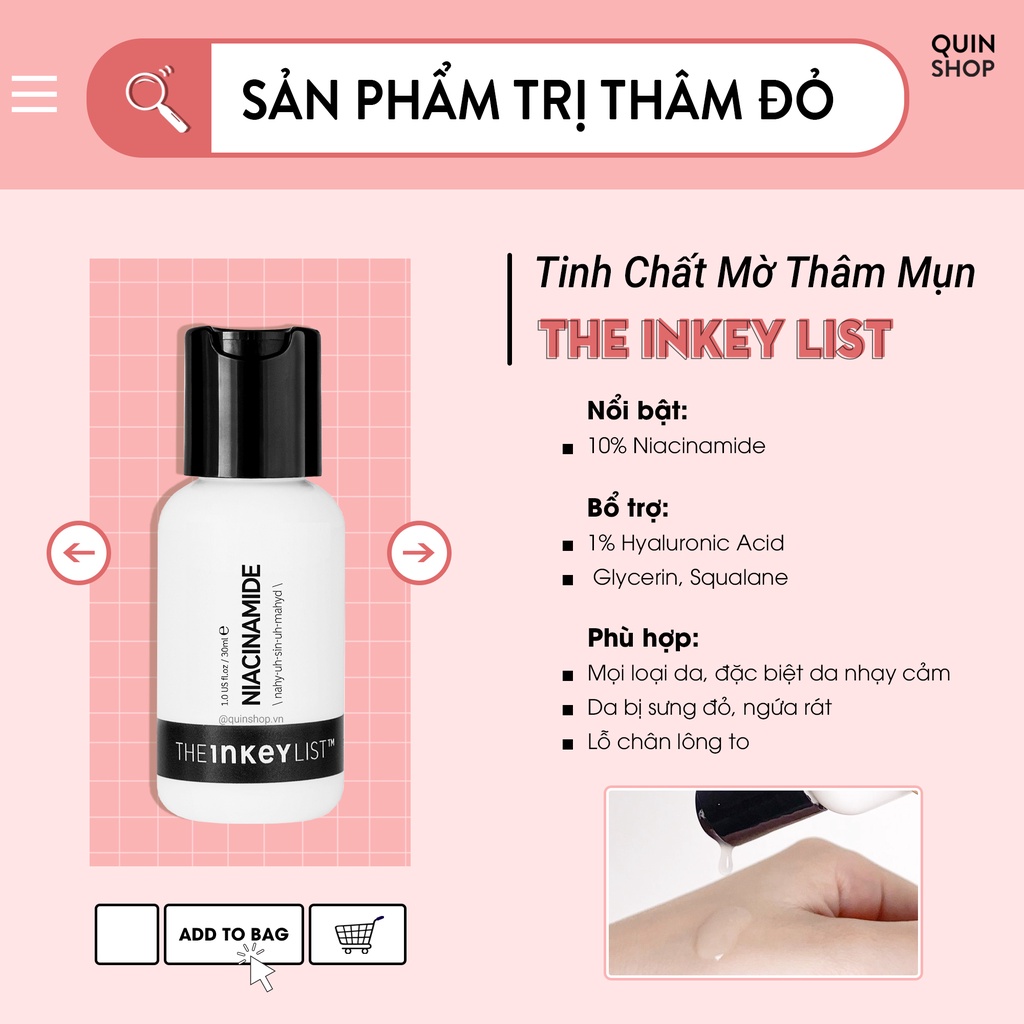 Tinh Chất Giảm Dầu, Làm Dịu Da The Inkey List Niacinamide Oil Control Serum