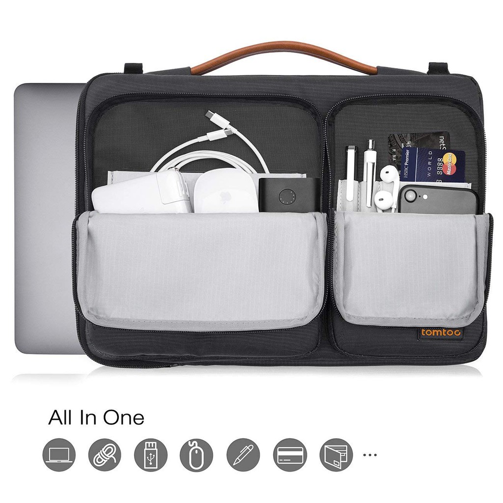 Túi đeo Tomtoc 360* Shoulder Bags Macbook 13/15' - A42 Black