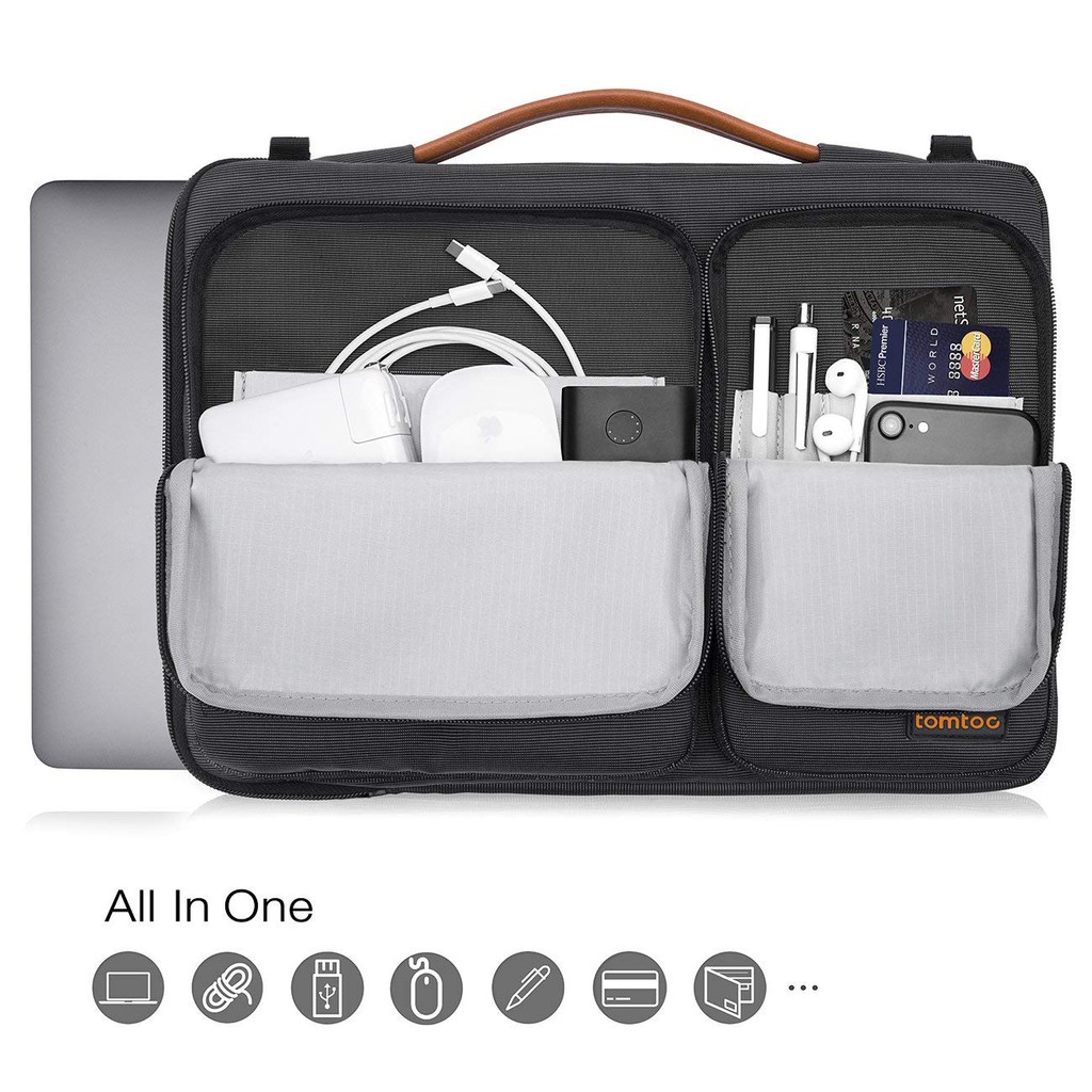 Túi đeo Tomtoc 360* Shoulder Bags Macbook 13/15' - A42 Black