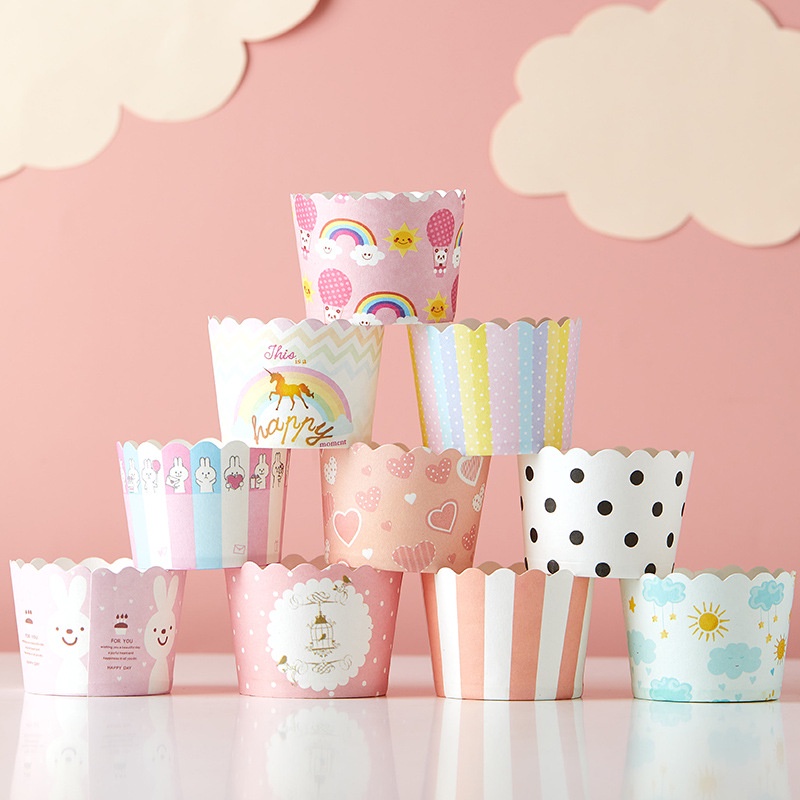 set 50 chiếc cupcake giấy cứng [FREESHIP❤️] đồ làm bánh sinh nhật