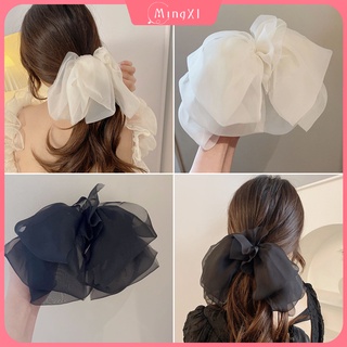 Kẹp Tóc Đính Nơ Vải Chiffon Cỡ Lớn Thời Trang Hàn Quốc Cho Nữ