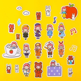 Sticker dán, sticker Túi Hơn 20 Miếng Dán Zanmoo