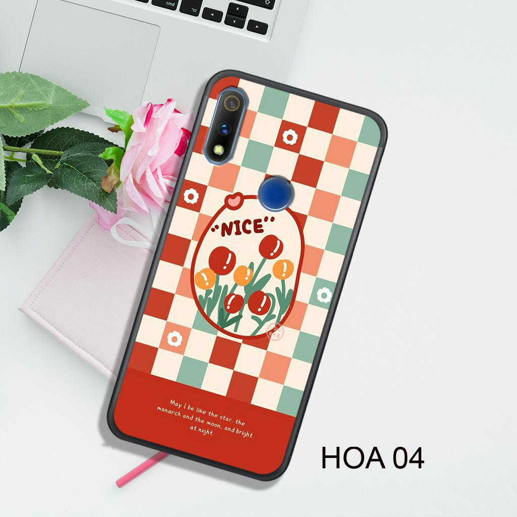 Ốp Lưng  OPPO REALME 3- REALME C3 - REALME 3 PRO - REALME 7 - REALME 7 PRO - REALME 7i, In Hình HOA, Màu Sắc Bắt Mắt.