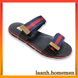 Dép Nam Quai Ngang Unisex Siêu Nhẹ - Dép Nam Nữ Mùa Hè Thời Trang - Đế Đen Dây 2 Màu | AMSH04