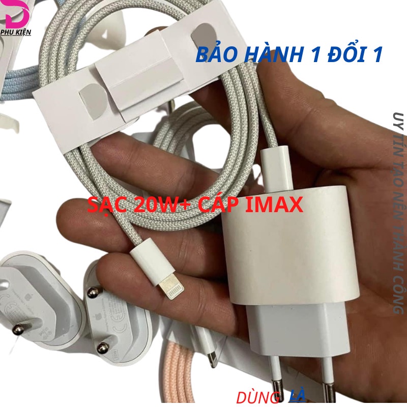 SẠC CÁP 20w cáp imaxc Bọc Dù , cáp sạc nhanh 20w - Hỗ Trợ Sạc Siêu Nhanh - Dùng Cho Các Máy từ ip6 đến 13Prm