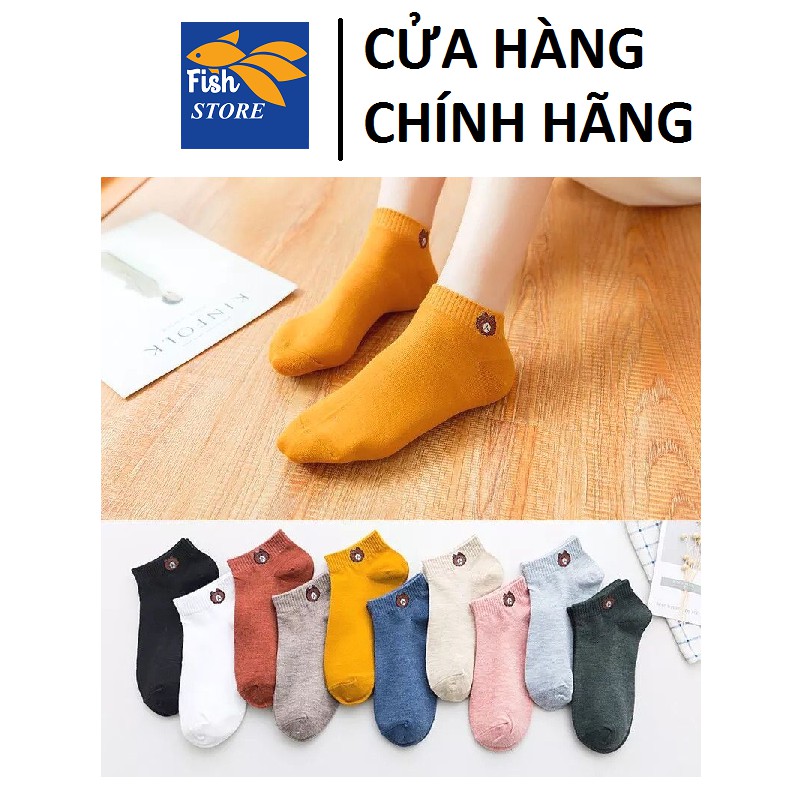 (Có Bán Sỉ) Tất Gấu Loại 1 Siêu Đẹp Chọn Màu Tùy Thích Ảnh Thật Từng Màu ( 10 Đôi )