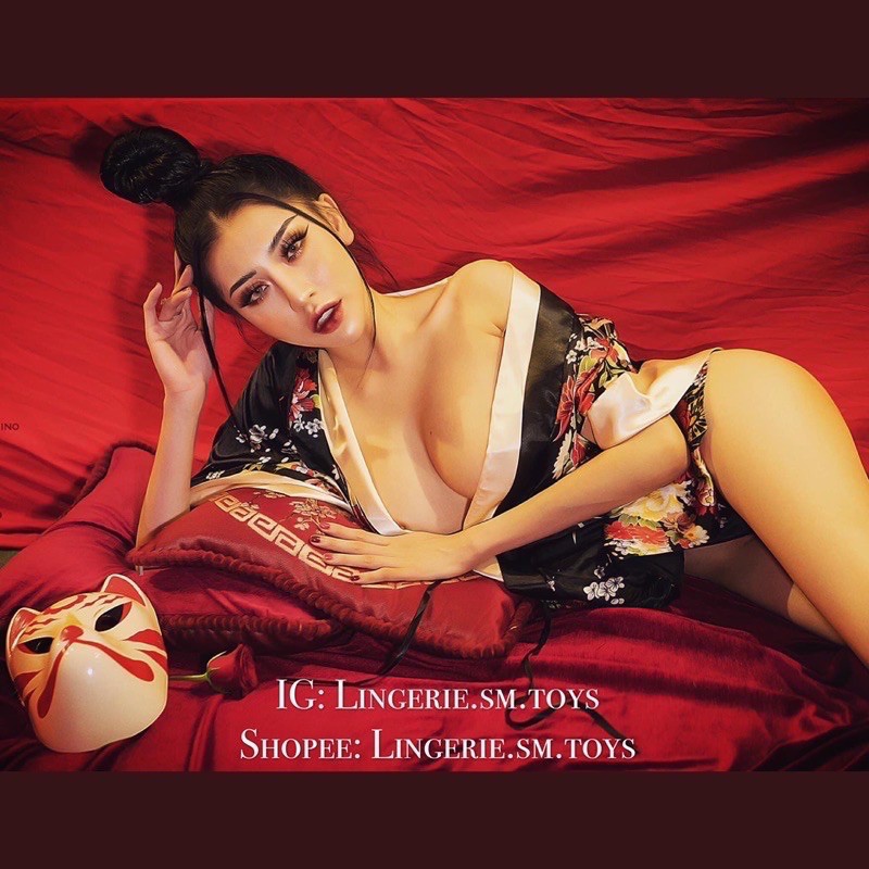 🇯🇵Kimono Hoa Nhật Bản Cao Cấp 🇯🇵 | Cosplay Sexy | Cosplay nàng Geisha Nhật Bản gợi cảm - ME1025