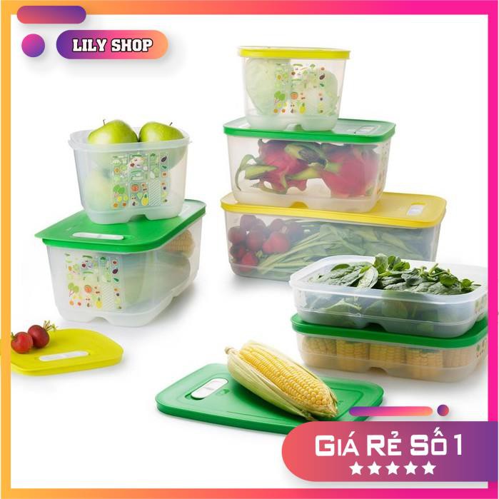Bộ Hộp trữ mát có nút hô hấp Ventsmart (7 hộp) 🧡 FREESHIP 🧡 Tupperware🧡