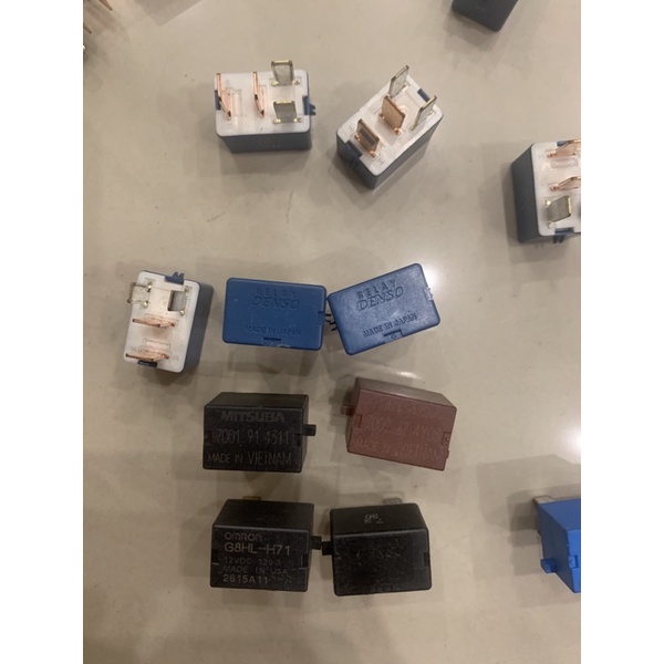 [RELAY/RƠ-LE]  Rơ le Relay Denso , mitsuba, omron Bãi Nhật 4 Chân Điện 12V (loại tốt)