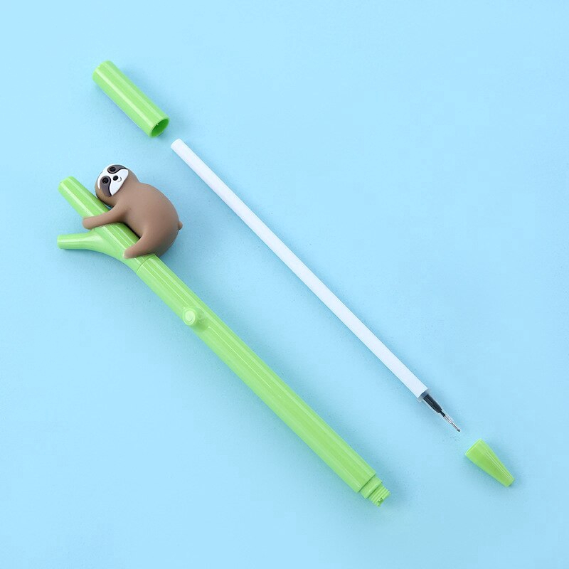 Bút mực gel ngòi 0.5mm hình cây xanh kèm động vật