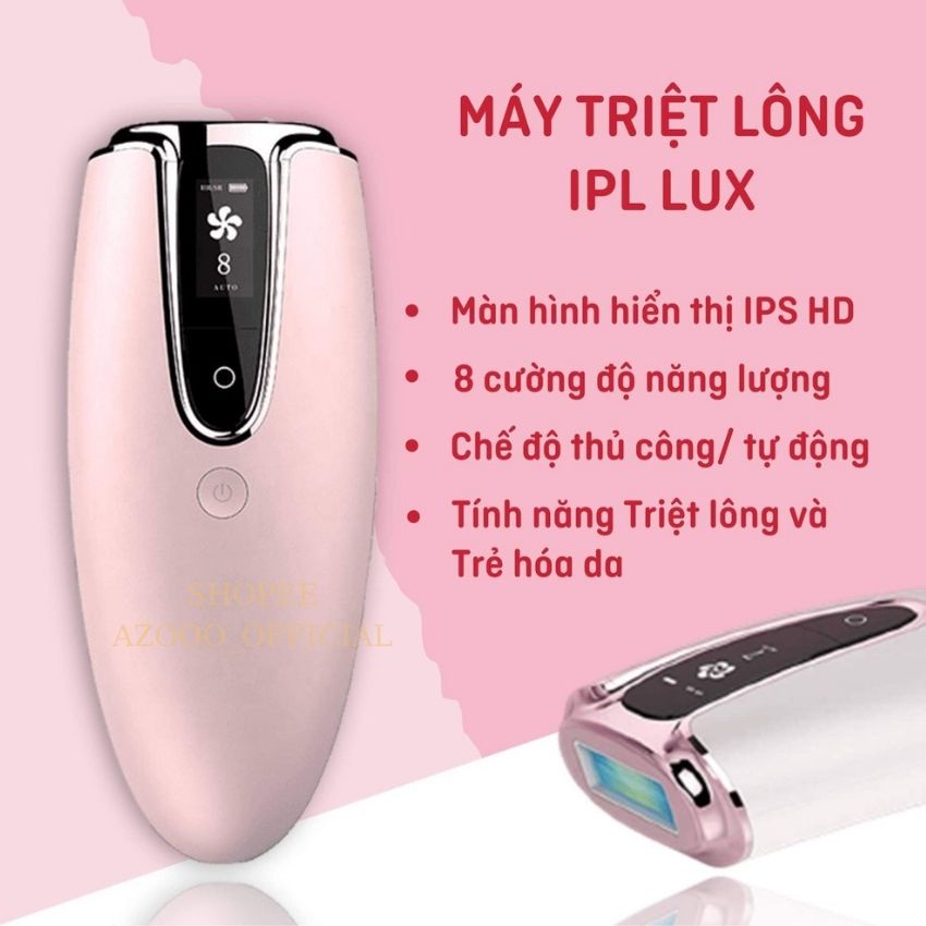 Máy triệt lông IPL LUX, máy triệt lông vĩnh viễn mini cầm tay trẻ hóa da Triệt lông tăng sinh collagen